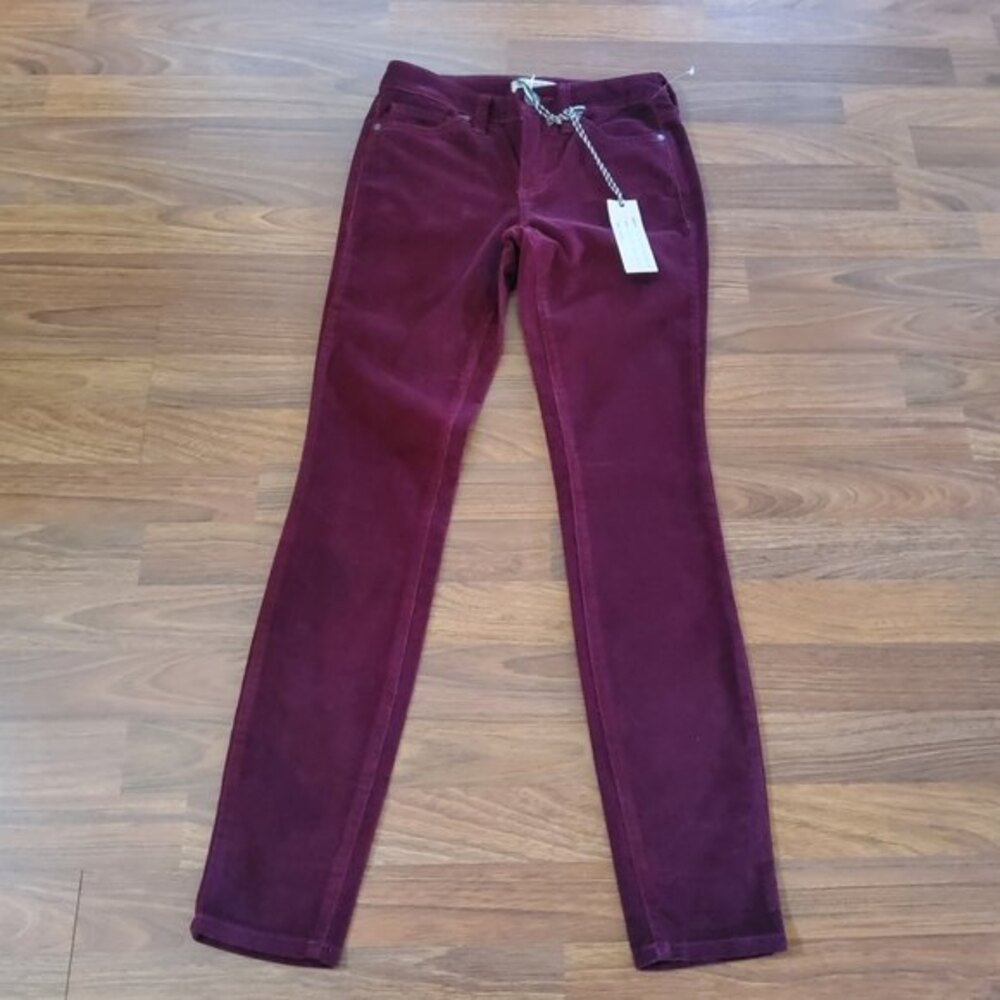 Vintage America Corduroy Skinny Pants Size 2/26 Red